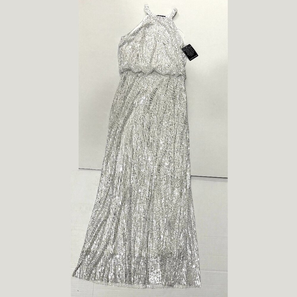 NWT Boston Proper Sequin Halter Neck Maxi Dress